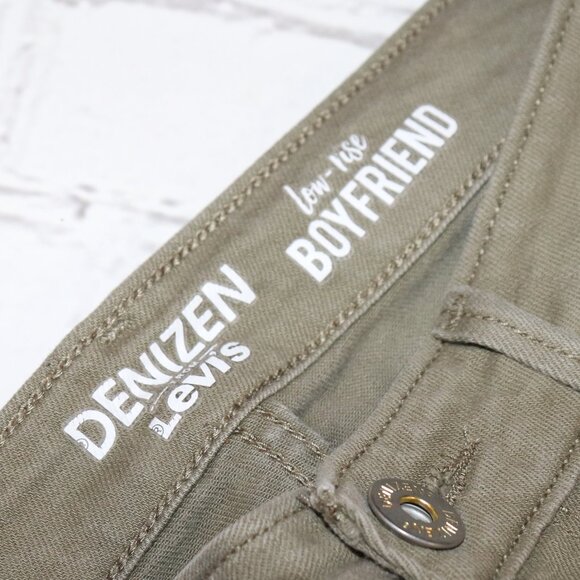 Olive green Jean Capri pants by Denizen Levi's Low-Rise boyfriend Size 3 W-26 - Picture 4 of 6